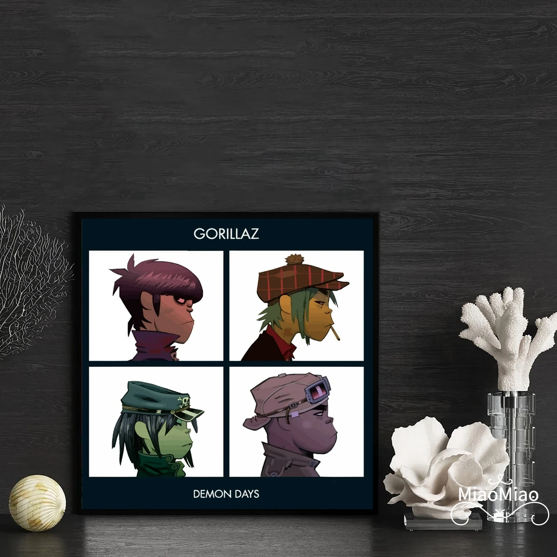 Gorillaz Demon Days Music Album Cover Poster Canvas Art Print Home Decor Wall Painting ( No Frame )