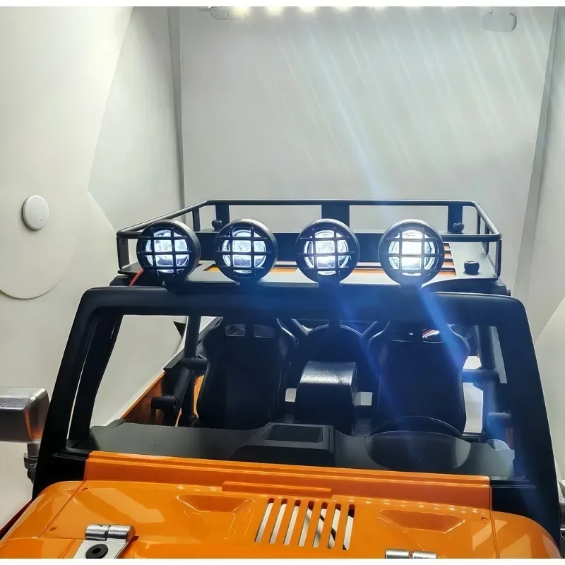 

Mjx H12y 1:12 Scale Metal Led Roof Rack For Rc Crawler/Off-Road Car, 4wd Upgrade Accessories (Rc Model Parts)