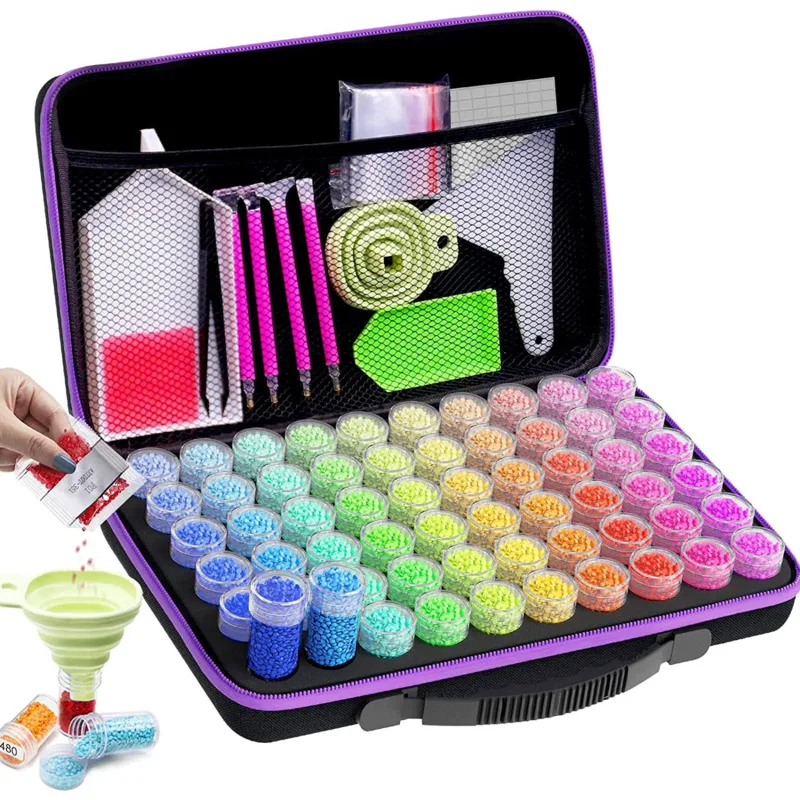 Diamond Painting Toolkit 5D Stitch Oxford Diamonds Painting Bag Stitch Diamond Painting Large Capacity Portable Toolkit New