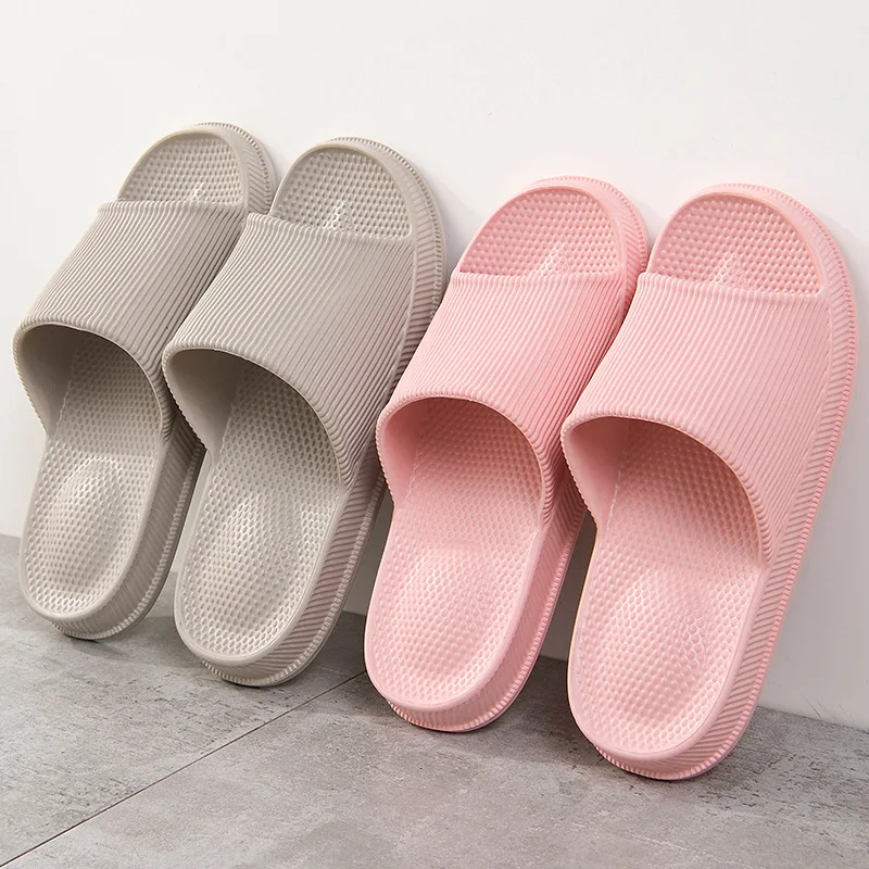 

Soft EVA Massage Slippers Men Women Home Slippers Outdoor Beach Shoes Couples Sandals Light House Bathroom Non-slip Slides