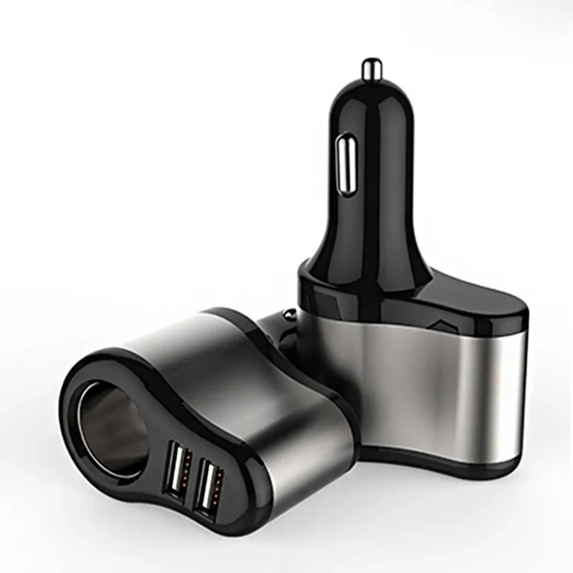 12V-24V Car Cigarette Lighter Socket Splitter Plug Dual USB Charger Adapter 1A+2.1A for iPhone samsung For bmw peugeot passat VW
