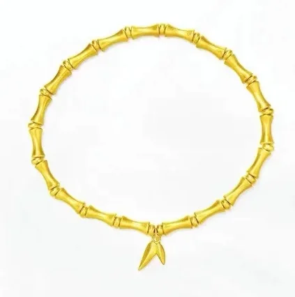 24k pure gold bracelet for women 999 real gold bamboo bracelets elastic bracelet