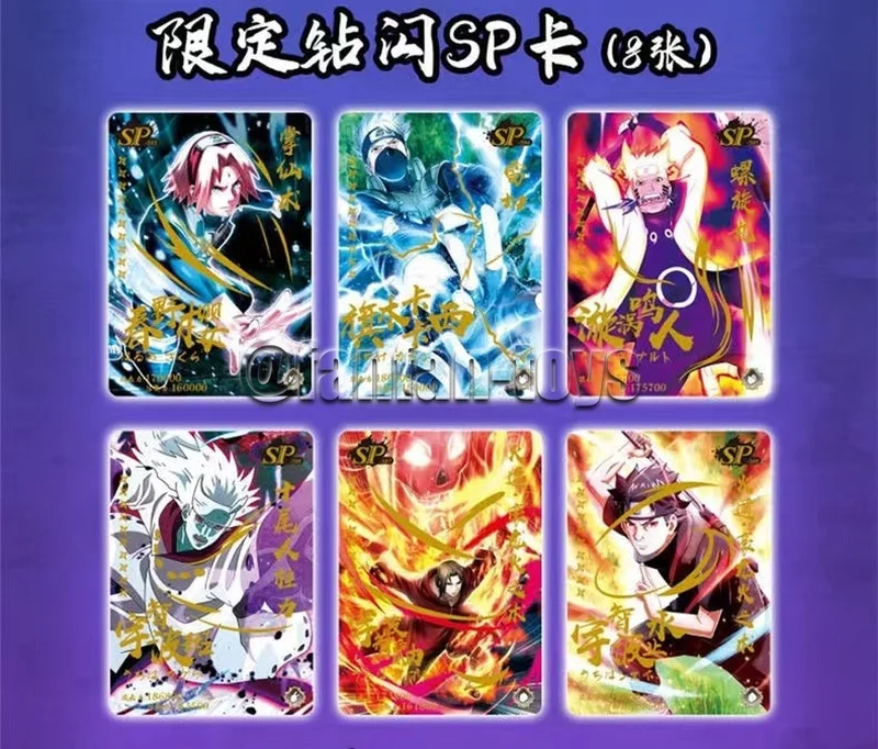 5/25/100 Pcs Naruto Cartoon Card Shippūden Ninja Kakashi TCG SR Rare Trading Collection Cards Battle Carte for Children Gift Toy