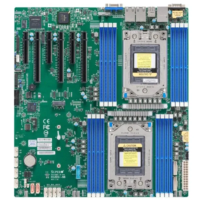 

H12DSi-N6 для материнских плат Supermicro, один процессор серии EPYC 7003/7002, M.2, SATA3, Протестировано хорошо, первоклассная доставка