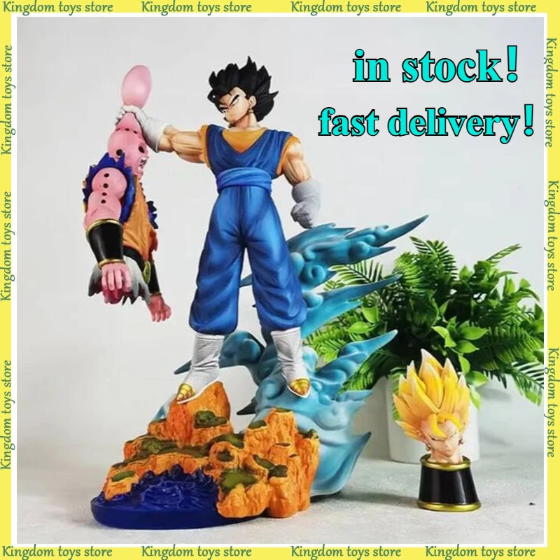 

IN STOCK 33cm Dragon Ball Anime Figure Majin Buu Vegetto Figures PVC Statue Collect Model Room Decoration Birthday Gift Toys