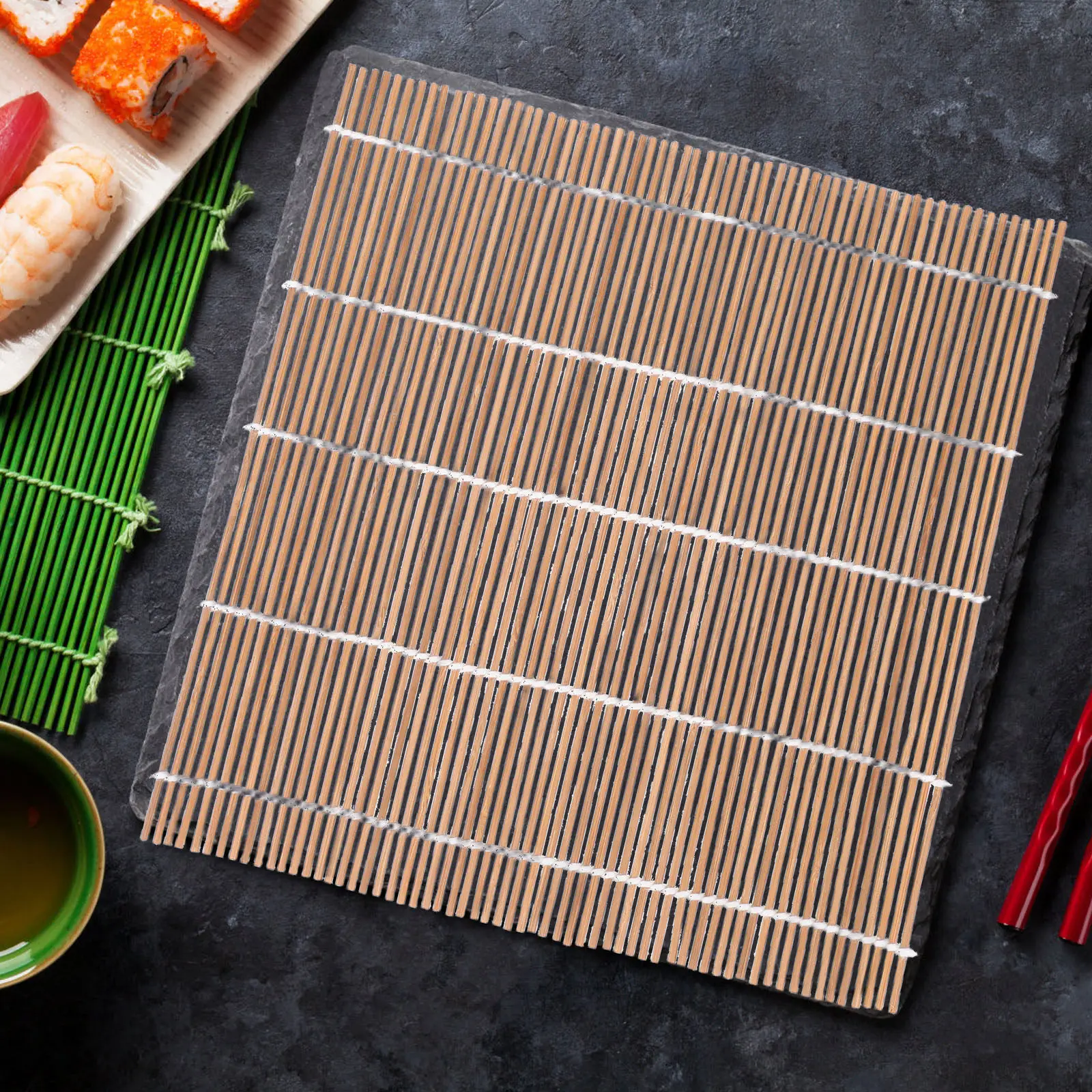 2 шт. бамбуковых коврика для с – обзор и цена Sushi Mat Bamboo