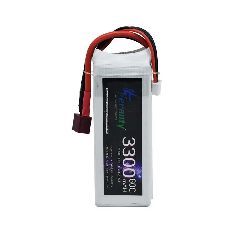 for 4S 14.8V 3300mAh 60C High Rate Rechargeable Lithium Battery for Remote Control Drone Helicopter Model Aircraft Vehicle