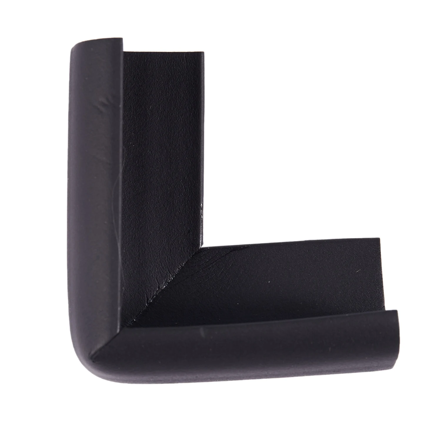 Cubierta de borde de mesa de seguridad para niños y bebés, Protector de esquina, cojín negro, 4 piezas