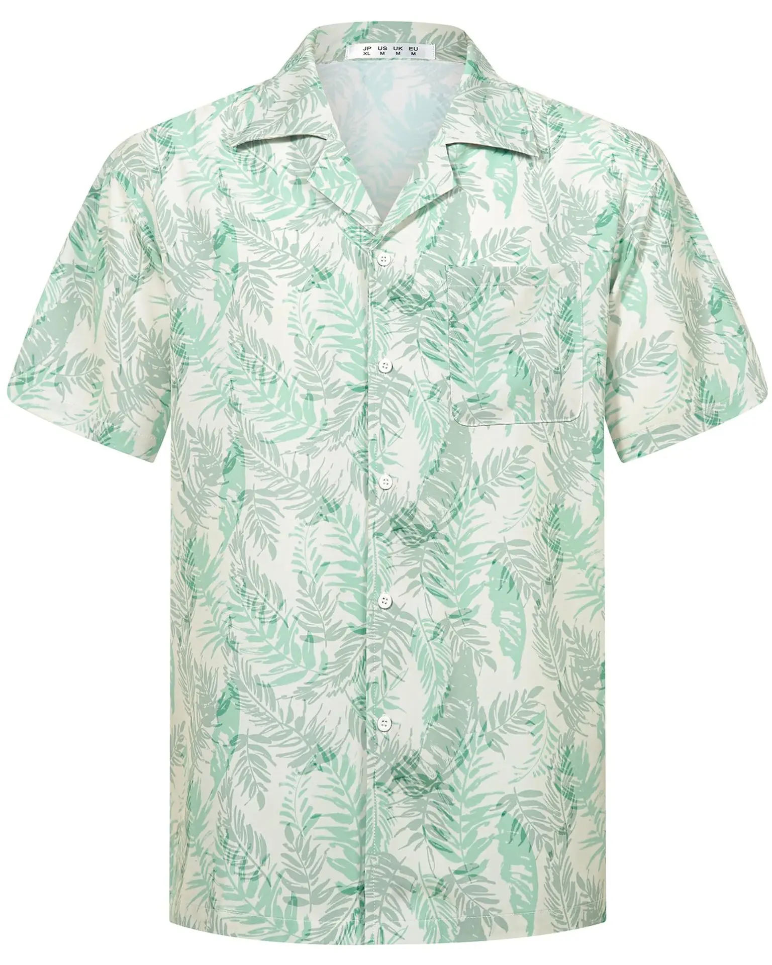 

Summer Men's Hawaiian Shirts 3d Green Leaves Print Short Sleeve Shirt Hawaiian Lapel Shirts For Men Oversize Men Clothing