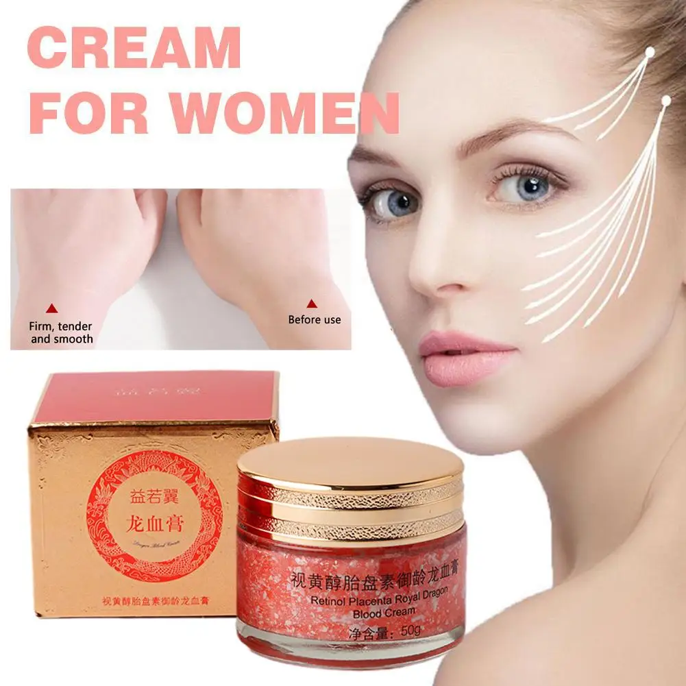 Dragão creme de sangue essência corretivo senhora creme de rosto hidratante anti envelhecimento rugas clareamento creme para cuidados com a pele rosto 50g c0a7