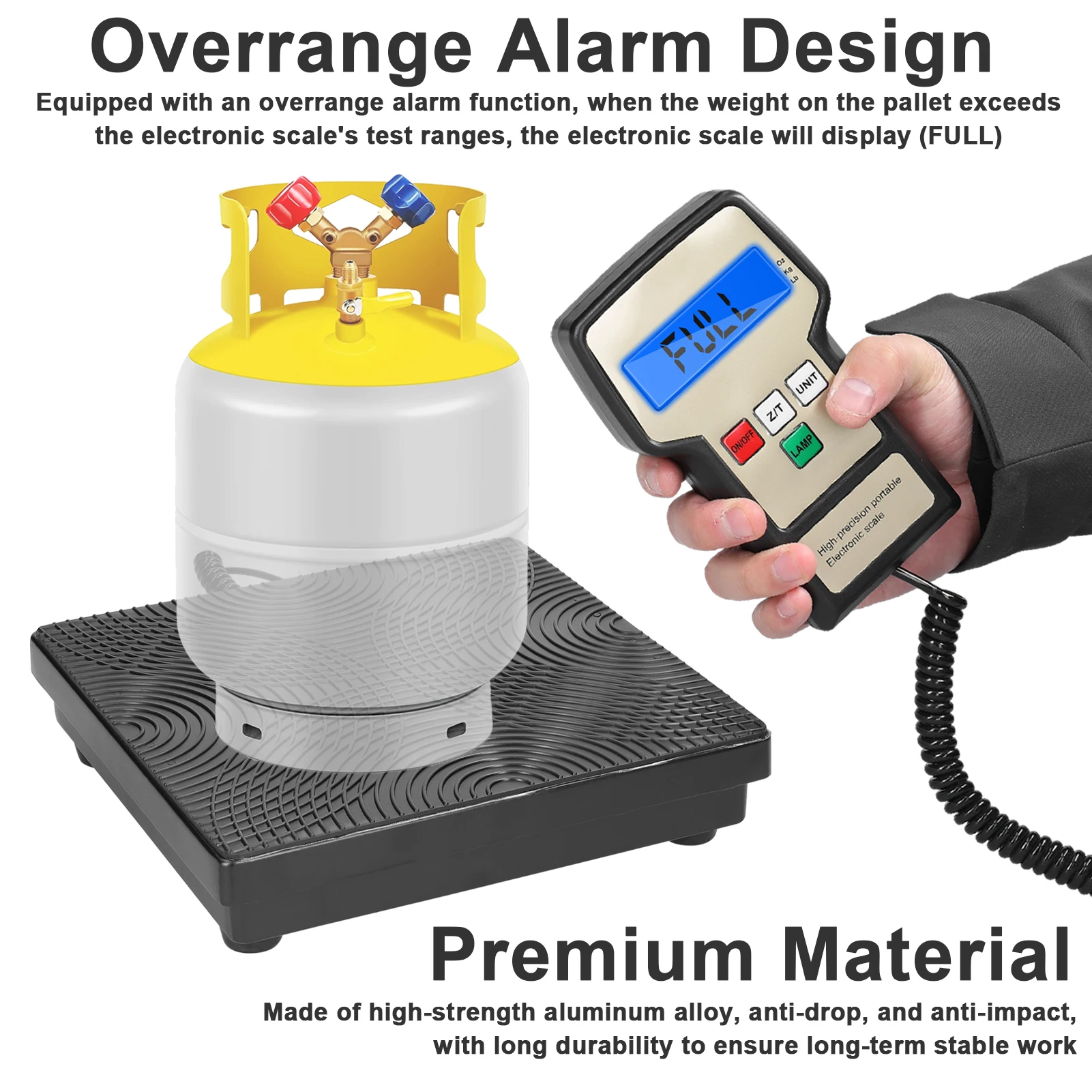 Digital Refrigeration Scale Electronic Scale for Refrigerants Refilling Central and Refrigeration Equipment Fluoridation Tools