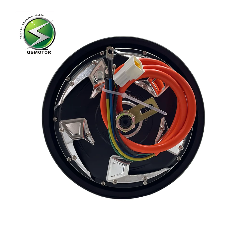 QSMOTOR 10 "V4 1500W40H تعديل فرش تيار مستمر مكبح قرصي المحرك مناسبة للدراجات النارية الكهربائية #1