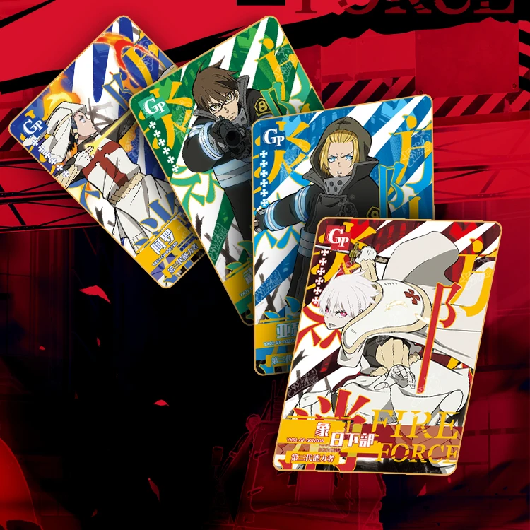 KAYOU Fire Force Cards Fire Brigade Shinra Kusakabe Arthur Boyle Maki Oze LGR Comics Peripheral Full Set Collection Card