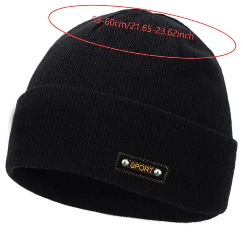 Simple Bonnet Hat For Men And Women Warm Knitted Solid Color Beanies Winter Casual Soft Turban Hats Hip Hop Beanie Trendy Hat