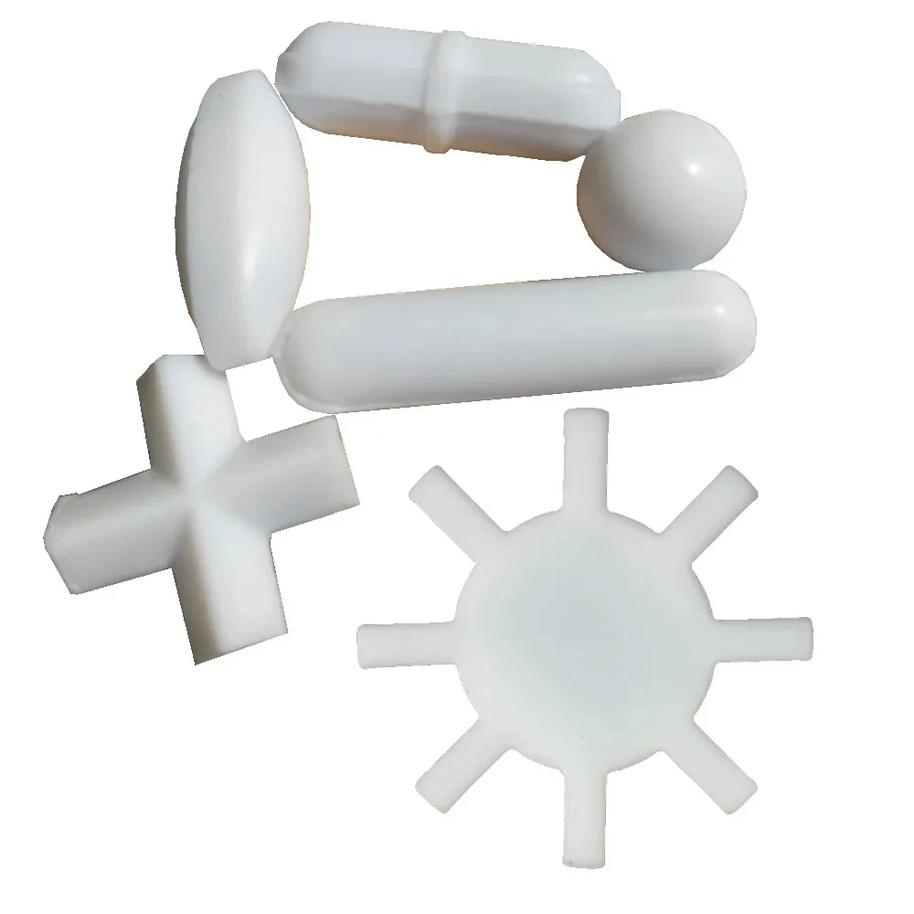 Magnetic Stirrer PTFE Stir Bar Mixer Bars Stiring rod : 6 shapes + Magnetic Retriever Total Of 7pcs