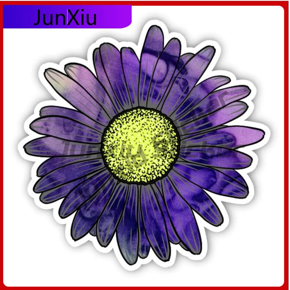 

Daisy Flower Purple Haze Waterproof Occlusion Scratch Sticker Accessories For Car Motorcycle Bicycle Skateboard Laptop Luggage