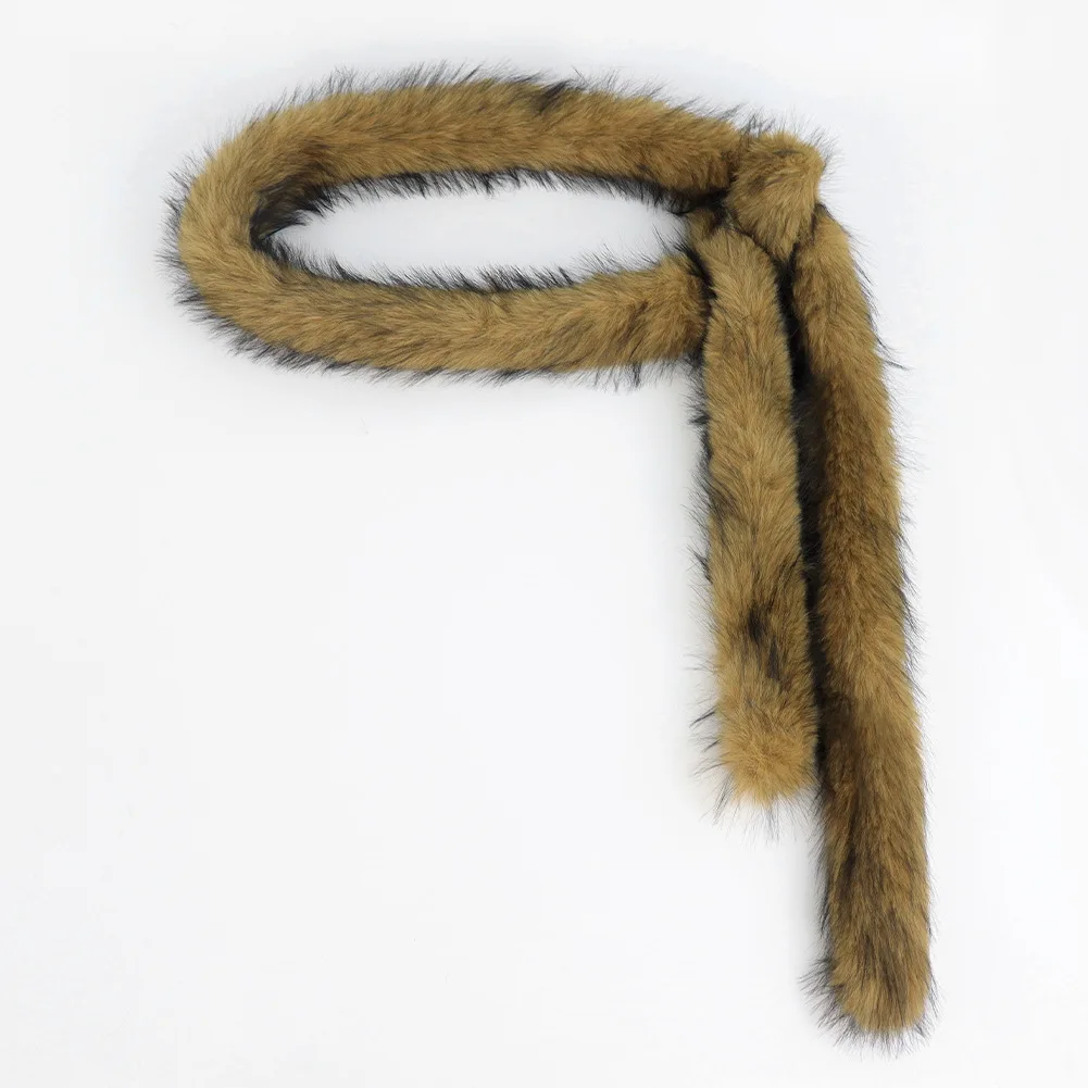 Ceinture de taille en peluche pour fille épicée, écharpe chaude en fourrure mignonne Y2K, Sexy, longue, fausse fourrure, accessoire de danse Punk, 180 cm, nouvelle collection