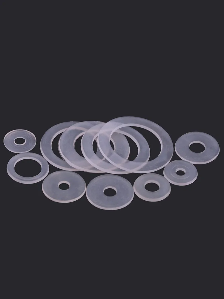 M3-M20 Nylondichtung, isolierende flache Dichtung aus weichem Kunststoff, runde Kunststoffring-Abstandshalter, flache Unterlegscheibe