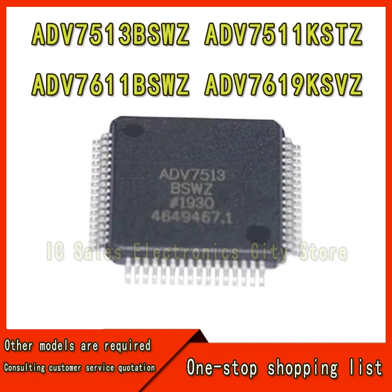 (1 Stuk) Nieuwe Adv7611bswz Adv7511kstz Adv7513bswz Adv7619ksvz Adv7611 Bswz Adv7511 Kstz Adv7513 Bswz Advz 7619 Ksvz Qfp Chips