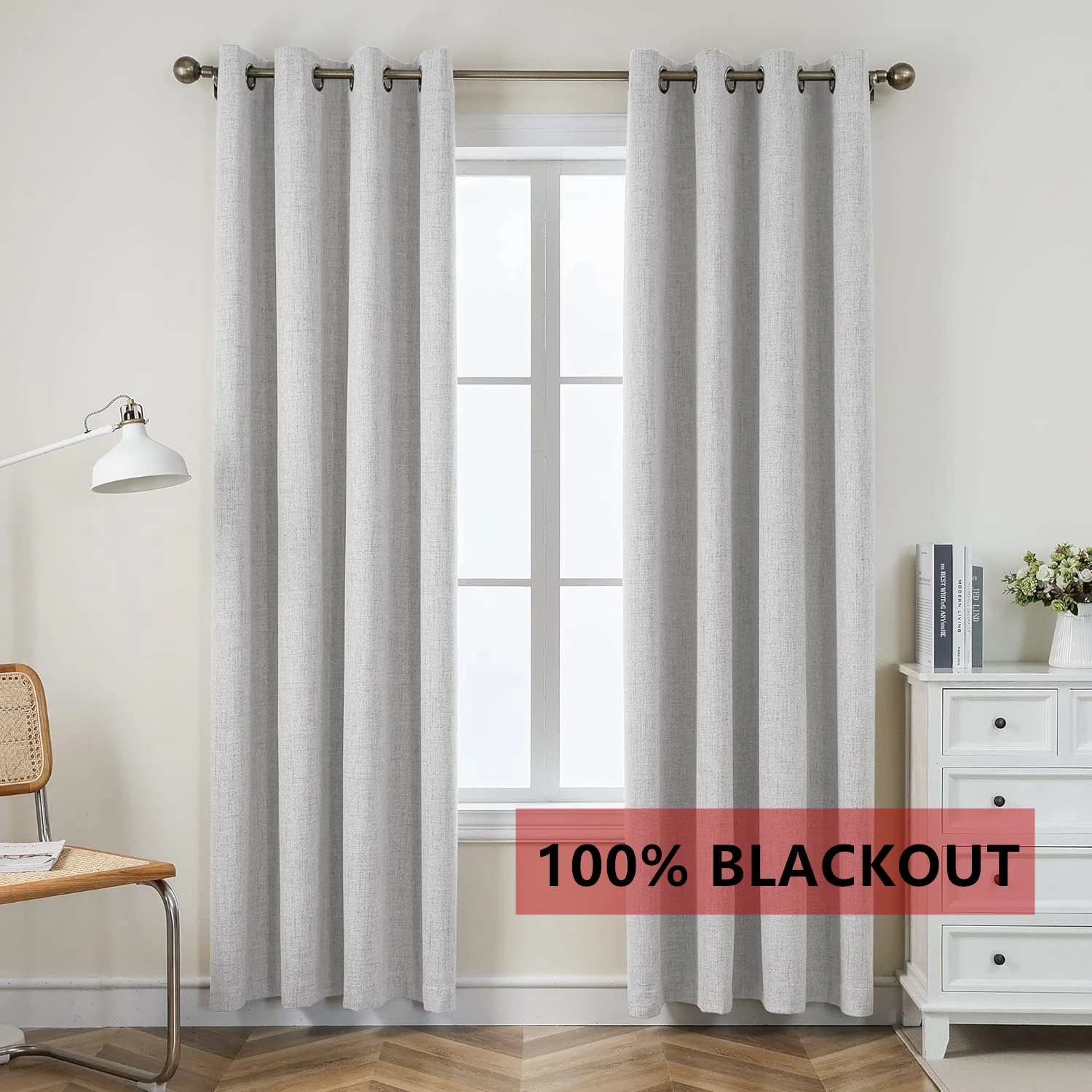 

310cm Height 100% Blackout Custom Made Curtains Faux Linen Noise Reducing Curtains Bedroom Living Room Curtains For Windows