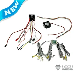 LESU Set sistema audio leggero Gruppo LED per 1/14 RC autocarro con cassone ribaltabile Veicoli da costruzione Accessori aggiornati TH23021