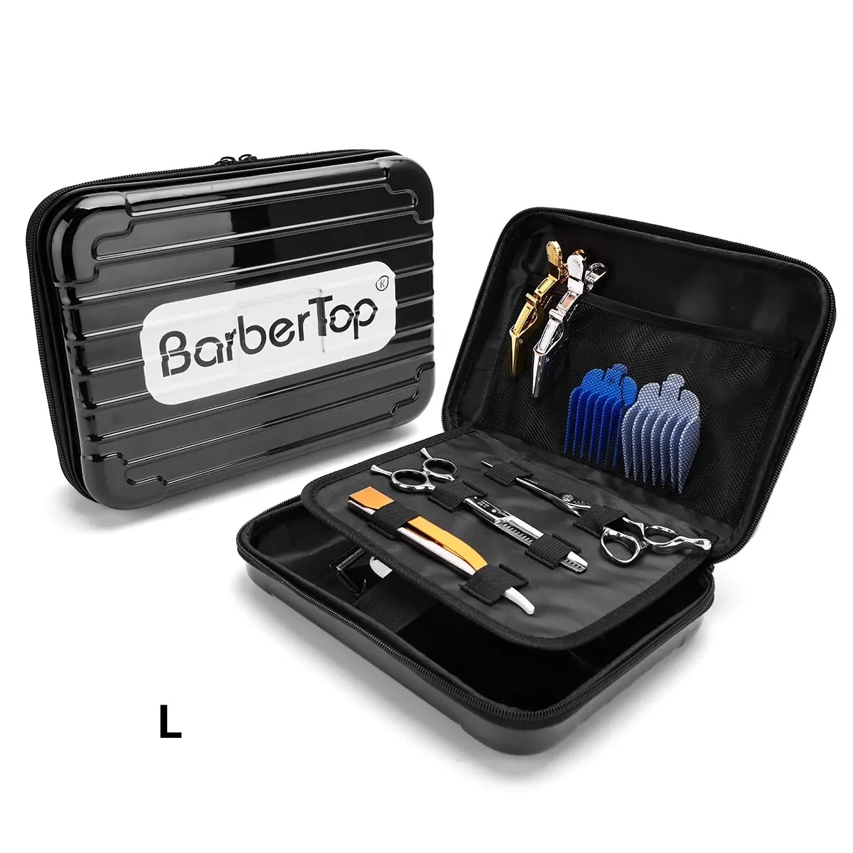 Borsa portaoggetti per attrezzi da barbiere borsa per tagliacapelli impermeabile forbici per tagliare i capelli kit da barba accessori per taglio di