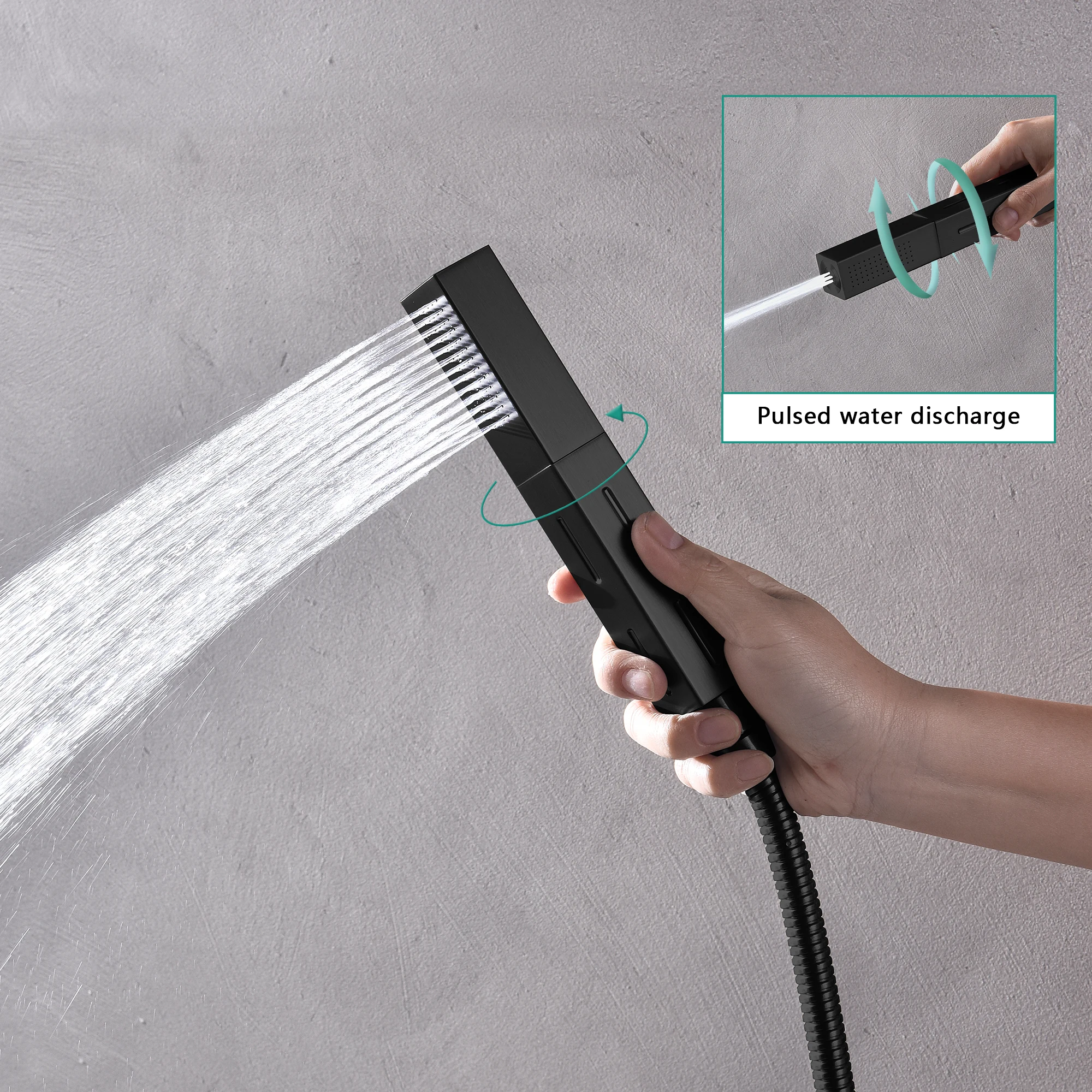 Cabezal de ducha de 2 funciones Ducha de hogar inteligente Grifo de ducha de 3 funciones Pantalla digital táctil Ducha de panel inteligente