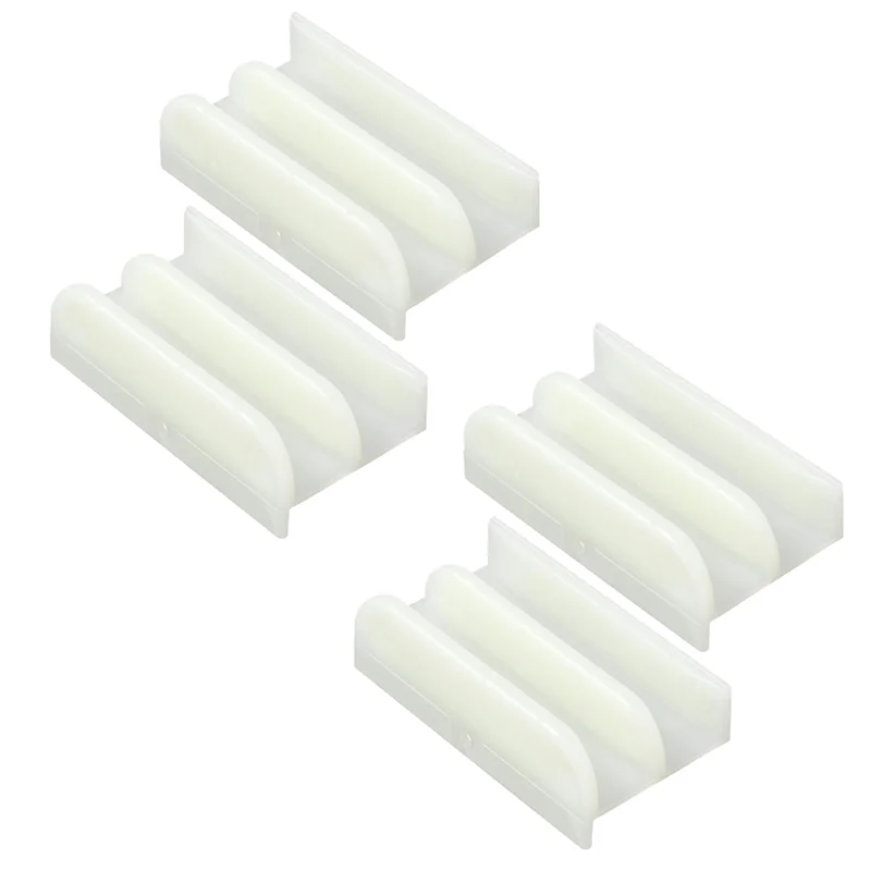 Especial M6219 Sliding Shower Door Bottom Guide For Sliding Shower Door (Top Hung) Shower Door Guide 1/2 In Channels 4 Pack
