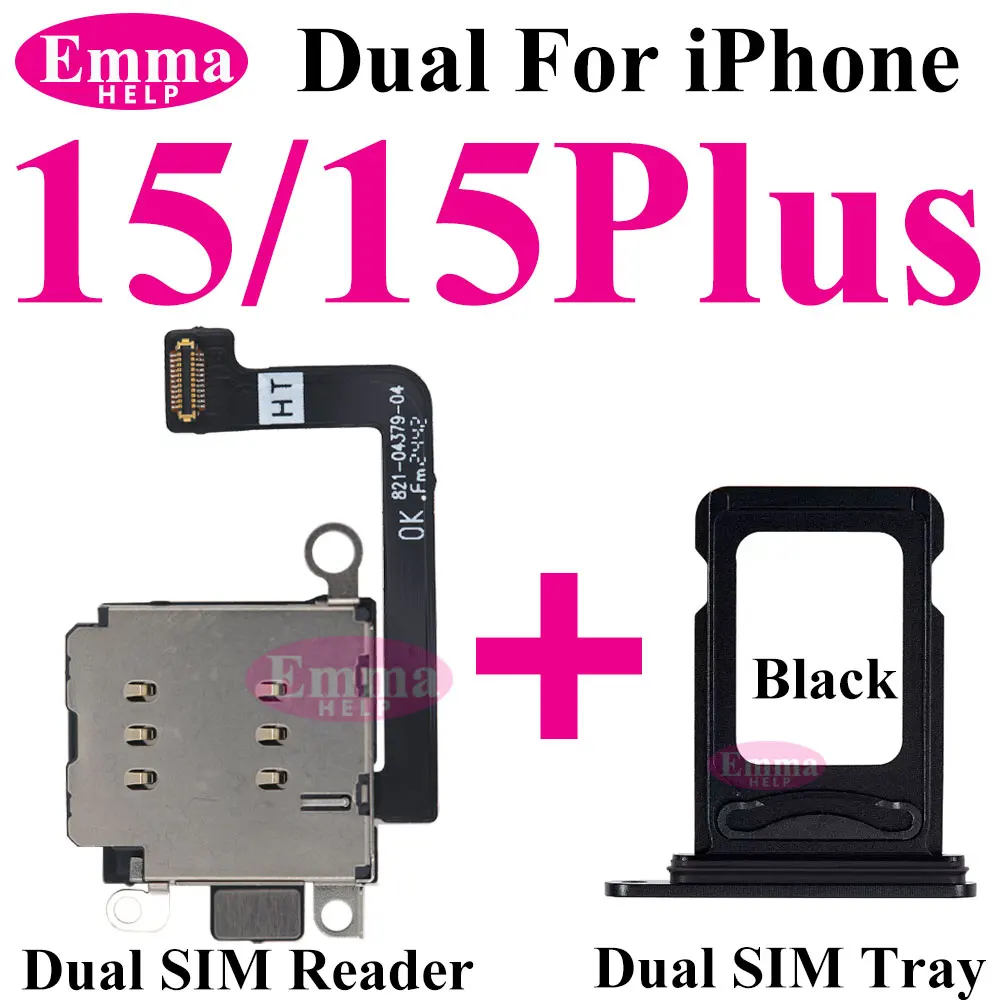 iPhone 16 15 13 12 11 14 Pro Max XR用デュアルSIMカードリーダー