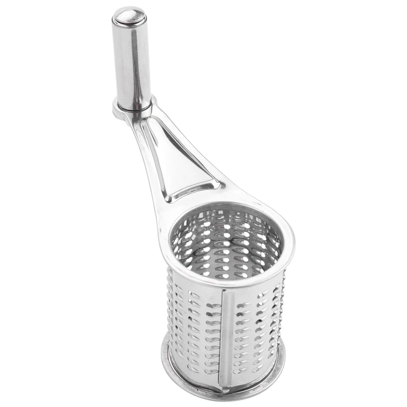 Rotary Cheese Grater Vegetable Slicer Shredder And Grinder With 4 Interchangeable Stainless Steel Grums