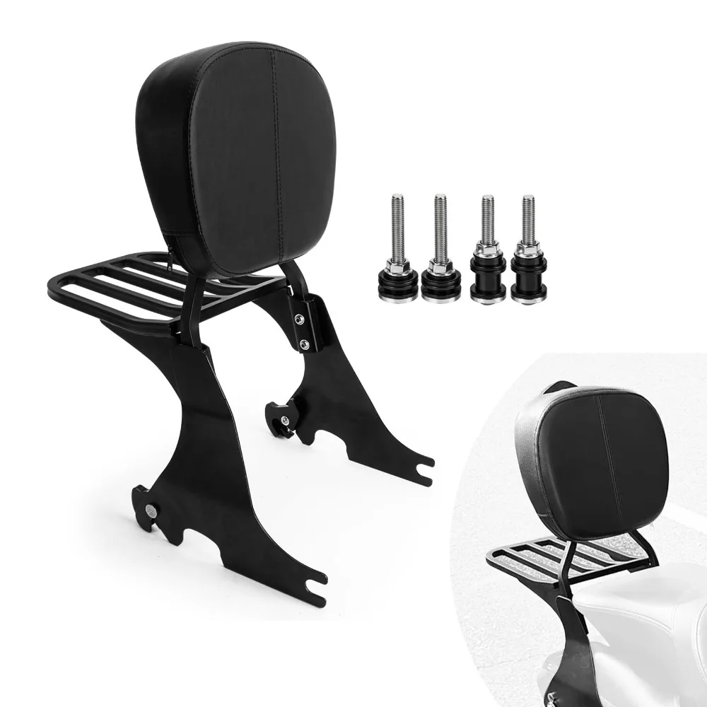 Motorcycle Passenger Backrest Sissy Bar Luggage Rack Mounting Screws Kits For Harley Sportster XL883 1200 SuperLow 2004-2023