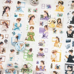 2Style 3Rolls/bag Character film theme PET die-cut tape DIY handbook album photo frame calendar creative material beauty tape