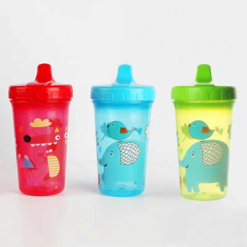 

300ML Duckbill Baby Drinking Cup, Leak-Proof with Lid and Spout, Reusable Baby Feeding Cup, Suitable for Toddlers Aged 1-3 Years