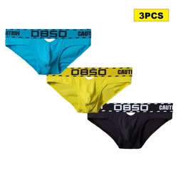 3PCS Mens Underwear Sexy Lingerie Man Underpants Sexy Gay Panties Slip Briefs for Men