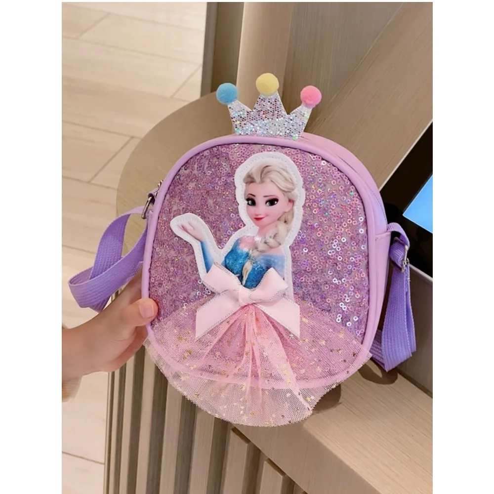 

Frozen Bag Shoulder Bag Cartoon Crossbody Bag Trendy Mini Square Bag Fashion Coin Purse for Boys and Girls For Lipstick Brush