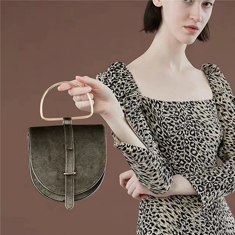 AEA9-3 カラー財布ハンドル交換用、6 個の金属ハンドルフレーム 5.3 インチハンドバッグハンドル財布ハンドル交換用バッグ作り