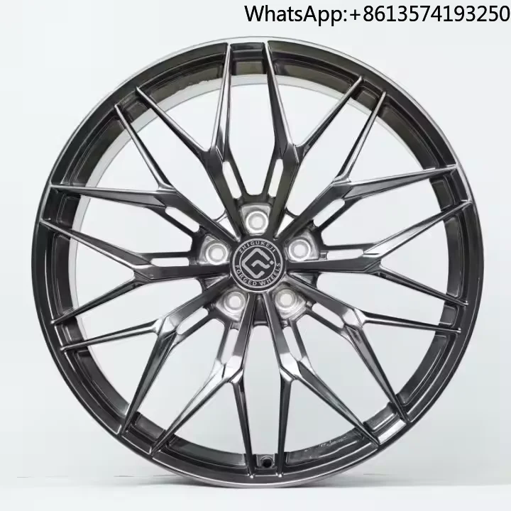 

For Popular Style Custom Hot Forged Aluminum Alloy Wheels Lightweight Matte Black Bronze Rim Passenger Car Wheels