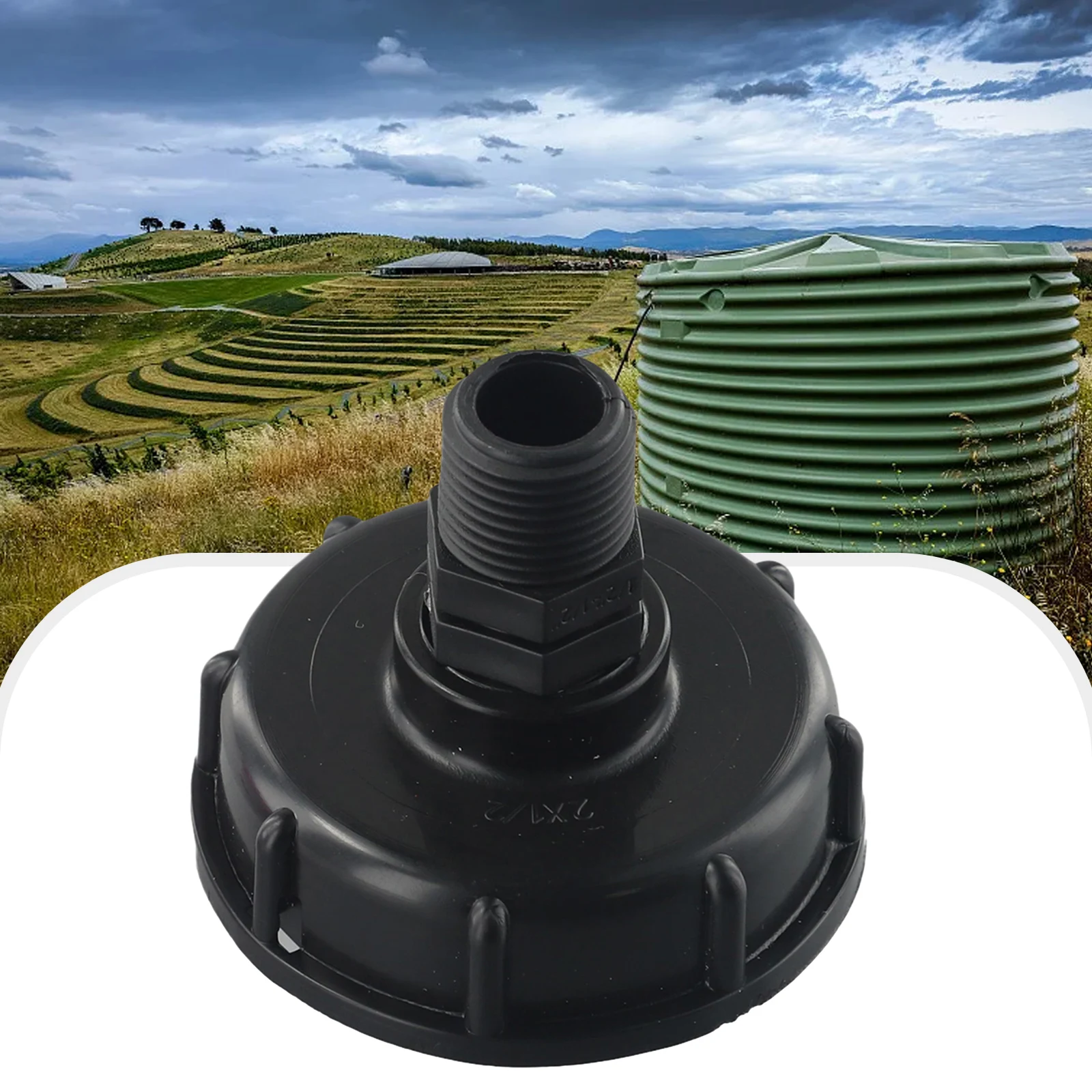 IBC Container Adapter S60x6 Cap New Seal Design 1inch External Thread Lid for Effective Water Storage and Rain Harvesting