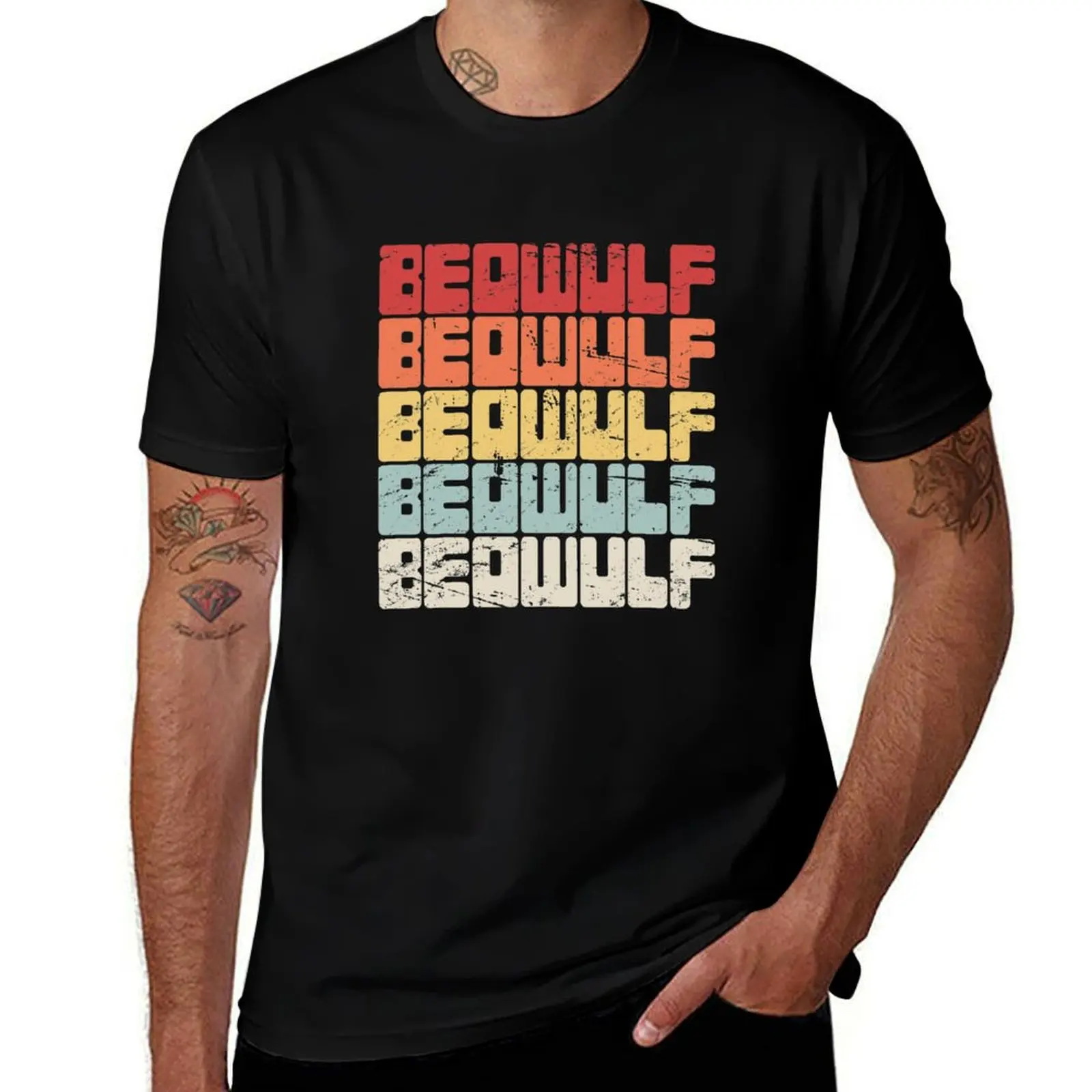 Retro Anglo Saxon Medieval Beowulf T-Shirt Basic Regular Fit Casual T-Shirt