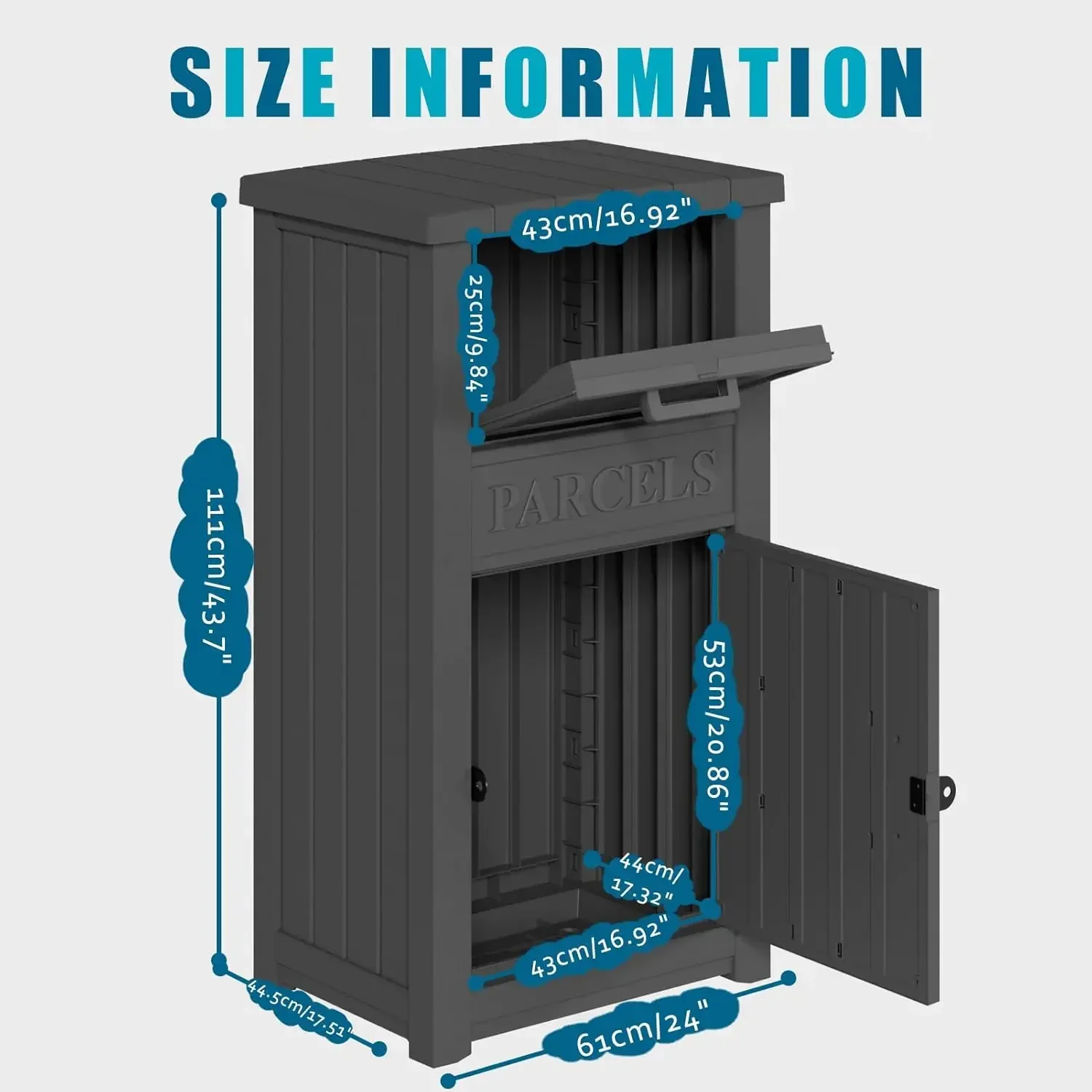 

Лидер продаж: Уличный почтовый ящик для посылок с замком, защитой от краж и надежным хранением