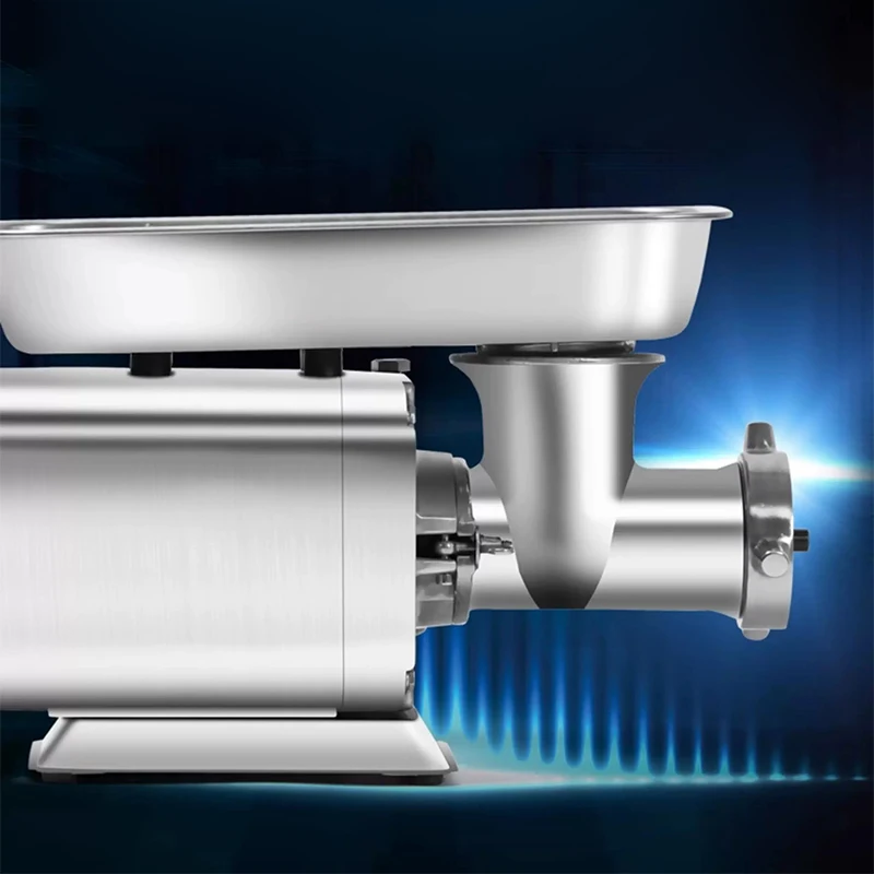 RY12S 2.2KW Stainless Steel Electric Meat Grinder High Efficiency Commercial Meat Processing Mincing Machine