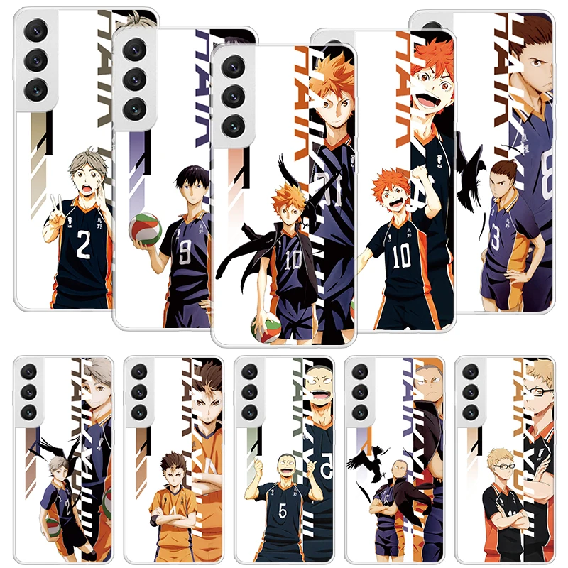 Anime Haikyuu Oya School Volleyball Phone Case For Samsung Galaxy S24 S23 S22 S21 S20 Ultra S20 FE S10 Plus S9 S8 + Fundas Cover