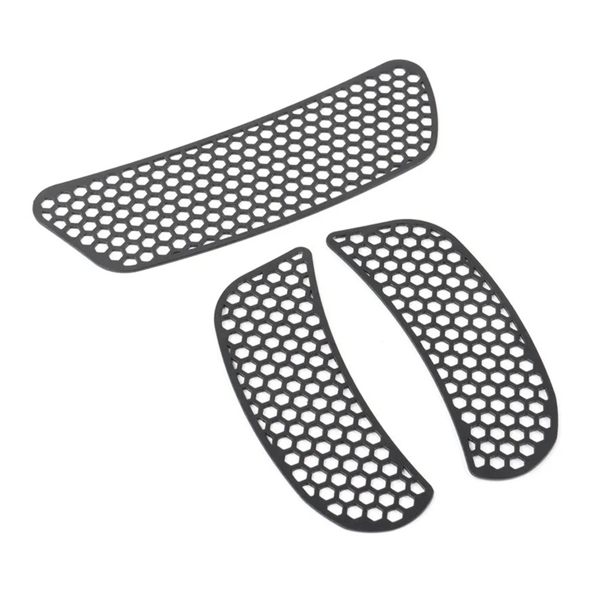 

look-Motorcycle Fairing Mesh Vent Screen Batwing Accent Grill for Softail Low Rider FXLRST