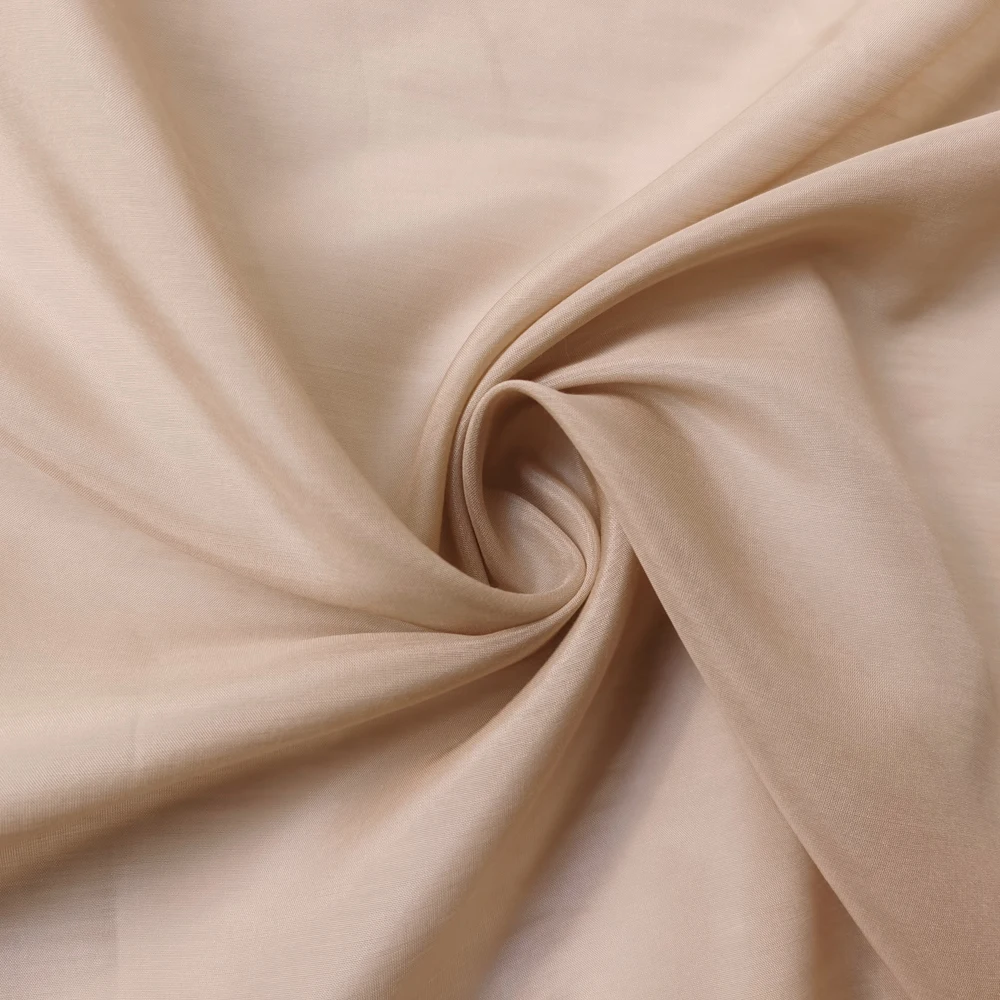 50cm*140cm Light Coffee 70% Mulberry Silk 30% Cotton 9 momme Lining Fabric