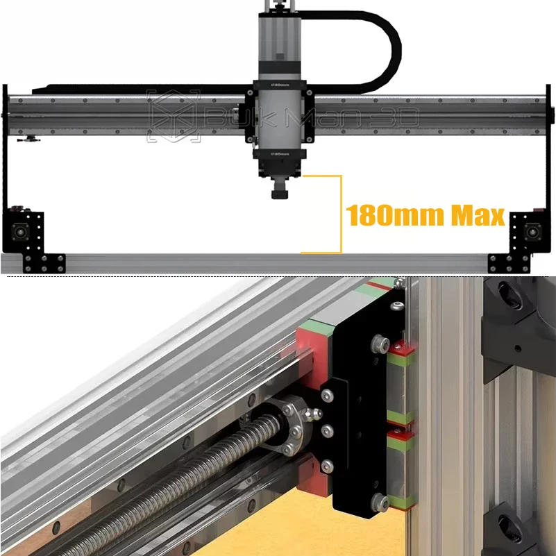 BulkMan3D ULTIMATE Bee CNC Router Machine Kit completo 4 eixos DDCSV4.1 Controle offline 2.2KW Ar/Água Eixo de resfriamento CNC Navio grátis