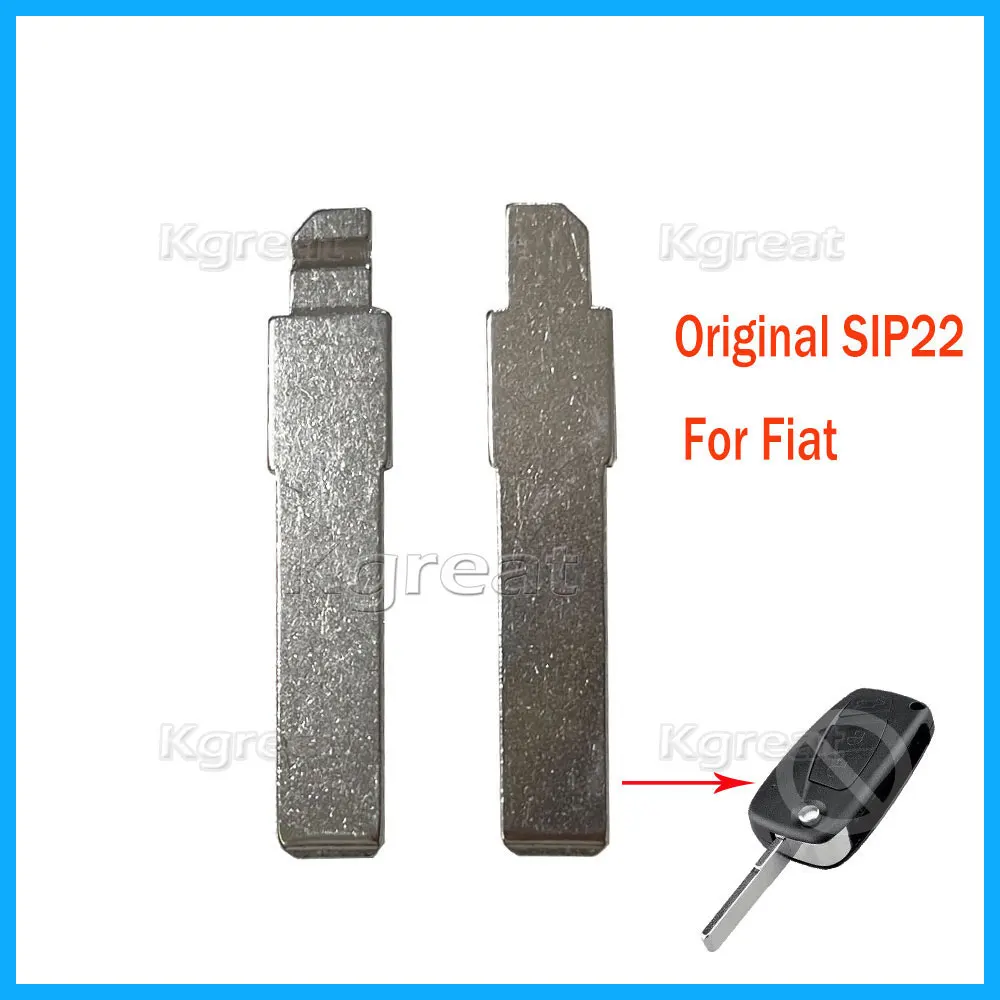 

10pcs/lot #157 Original Metal Uncut Blank SIP22 Car Key Blade for Fiat Flip Remote Key Blade