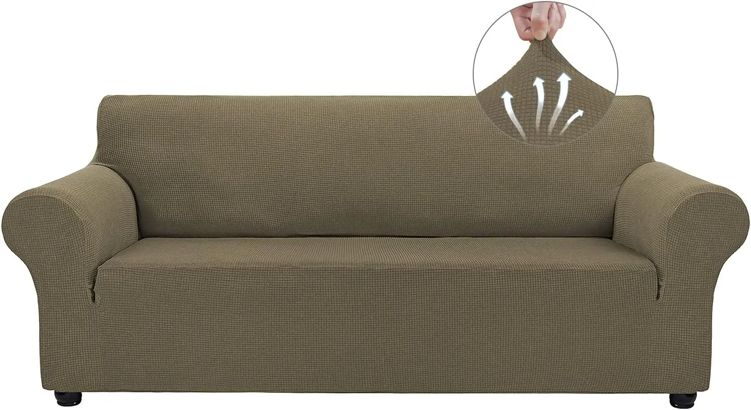 

Couch Covers For 3 Cushion Couch Stretch Sofa Covers Slipcovers, Pet Protector Furniture Covers For Dogs Cats Spandex Jacquard