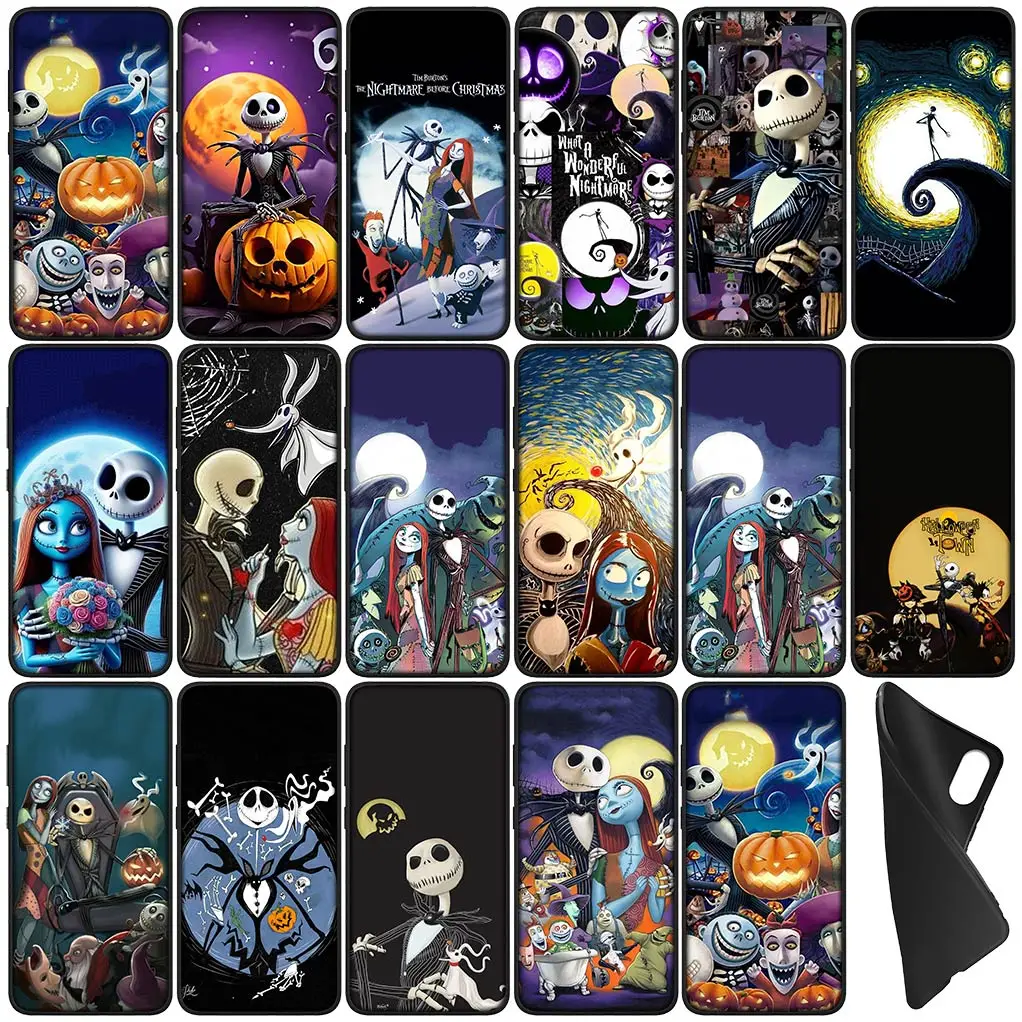 The Nightmare Before Christmas Jack Skellington for Samsung Galaxy S24 S23 Fe Ultra Plus A05 A55 A35 A24 A25 A15 M55 Phone Case