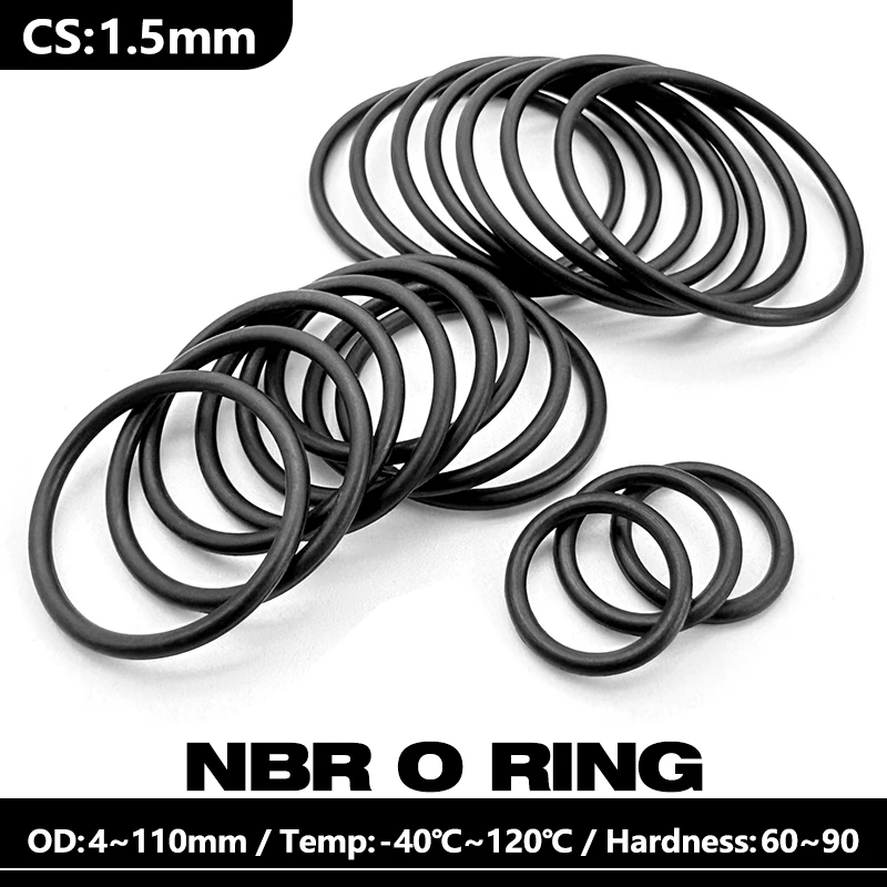 20/50Pcs Black O Ri…