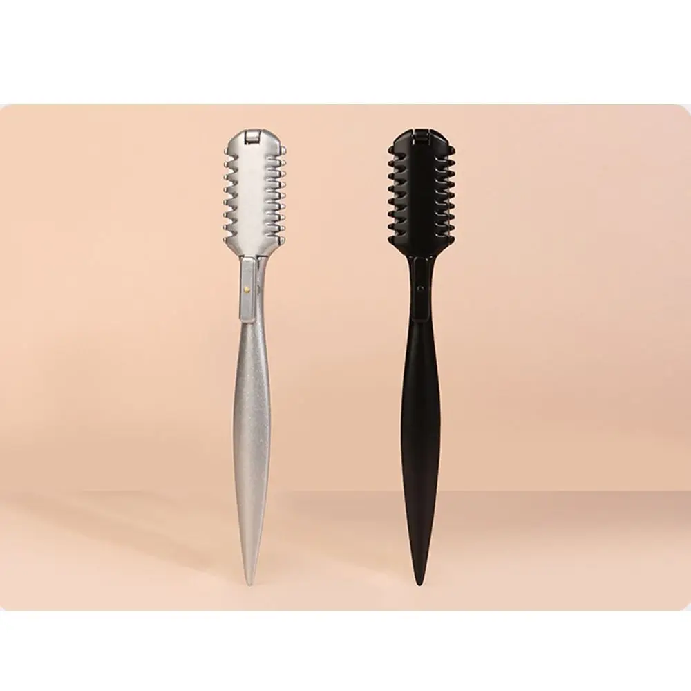 Manual Double Side Thinning Razor Comb Rust-proof Handle Barber Shaving Razors Convenient Safety Split Ends Hair Trimmer Barber